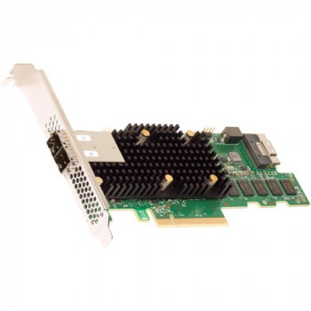 LSI 9580-8i8E - 16 портов (2x SFF8654 внутри, 2x SFF8644 снаружи) для NVMe/SAS/SATA. RAID: 0,1,5,6,10,50,60. 8GB кэш, PCIe 4.0 x8, чип 3916ROC