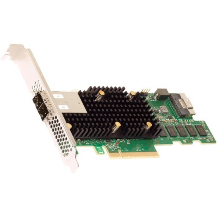 LSI 9580-8i8E - 16 портов (2x SFF8654 внутри, 2x SFF8644 снаружи) для NVMe/SAS/SATA. RAID: 0,1,5,6,10,50,60. 8GB кэш, PCIe 4.0 x8, чип 3916ROC