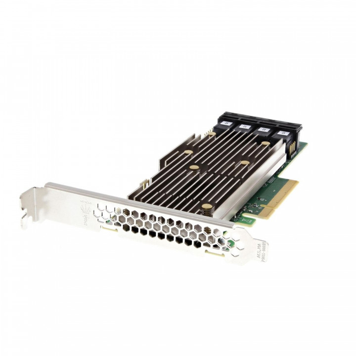 LSI 9460-16i - обладает 4xNVMe и 16xSAS 3.0/SATA внутренними каналами. Поддерживает RAID: 0,1,5,6,10,50,60, JBOD. Встроенная память 4GB. Интерфейс PCI-E 3.0. Поддерживает CacheVault