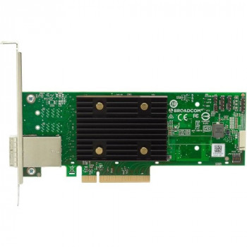 LSI 9500-8e - HBA (без построения RAID), 8 внешних каналов: поддерживает 2xNVMe или 8xSAS 3.0/SATA. 8 портов (2x SFF8644). Интерфейс PCIe v4.0 x8 LP. Чип 3808 IOC