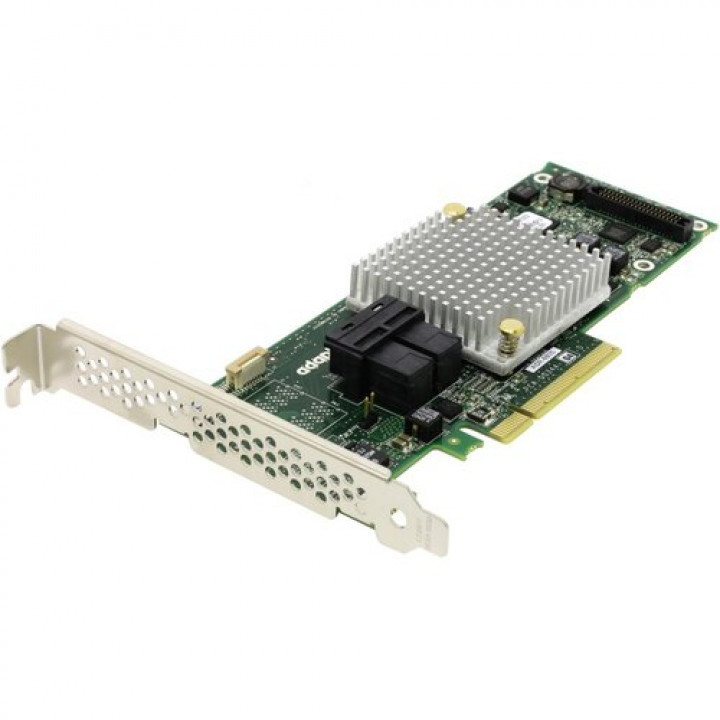 Microsemi/Adaptec ASR-8805 - 8 дисков (SAS 3.0/SATA) до 12 Гб/с. Поддерживает гибридный RAID, RAID 60,6,50,5,1E,10,1 и 0. Имеет 1GB кэш, защищенный Zero-Maintenance Cache Protection Kit