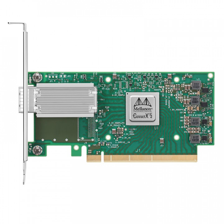 100 Гбит/сек, 1 порт, Ethernet (QSFP28), PCI-Ex16, Mellanox ConnectX-5 EN