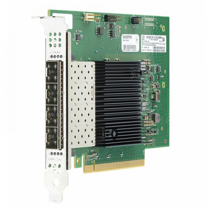 25 Гбит/сек, 4 порта, Ethernet (SFP28), PCI-Ex16, Intel X710-DA4