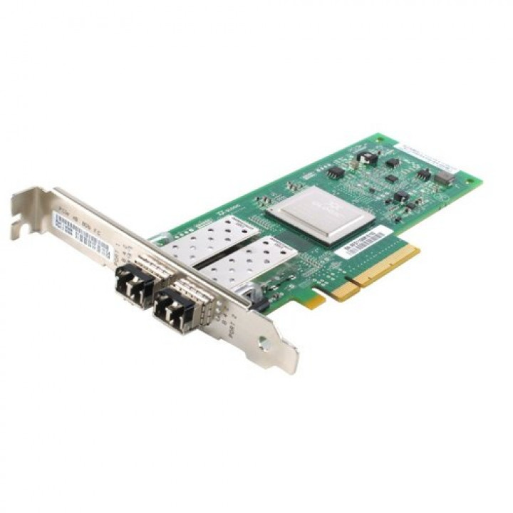 8 Гбит/сек, 2 порта, Fibre Channel, PCI-Ex8, LC MMF, Qlogic QLE2562